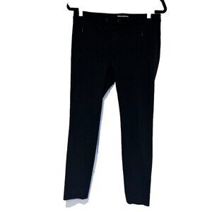 Vince‎ Womens Ponte Knit Pants Black Leggings Sz 6 Stretch Back Seamed Corpcore